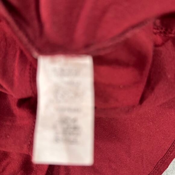 Entro Babydoll Tiered Mini Dress Women's Small Crimson Flutter Sleeve Crew Neck - Picture 6 of 8